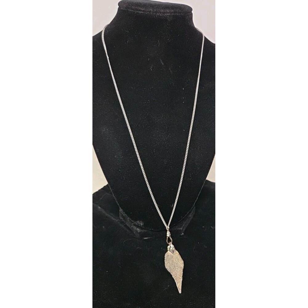 Necklace 24" Chain With 2" Metal Dipped Leaf* Jay's Indian Art Flagstaff New